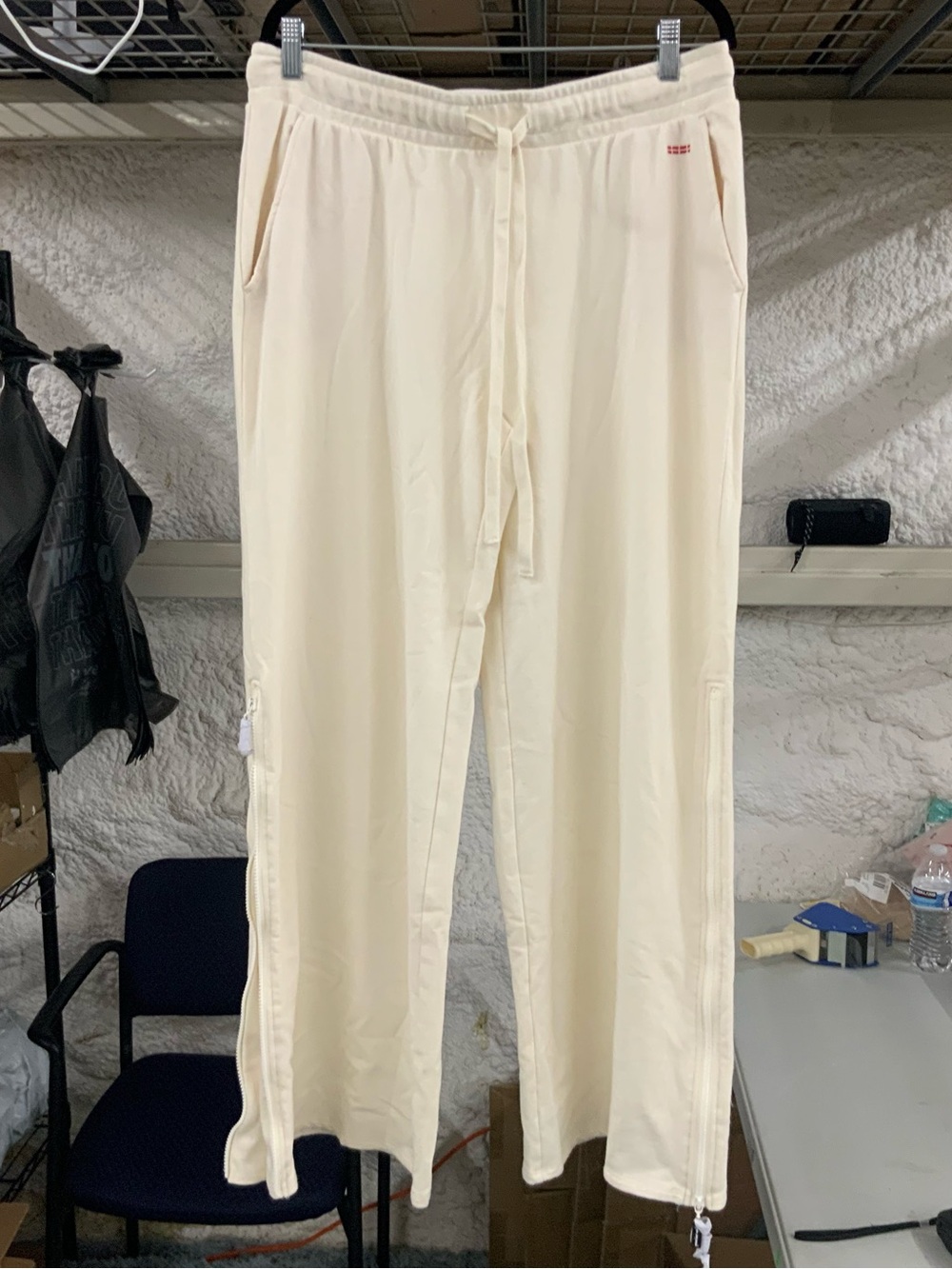 Peace Love World Cream Relaxed Waistband Pants